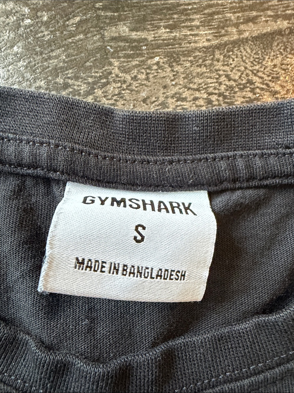 Gymshark Black Cropped Logo Tee with White Emblem - Picture 2 of 4